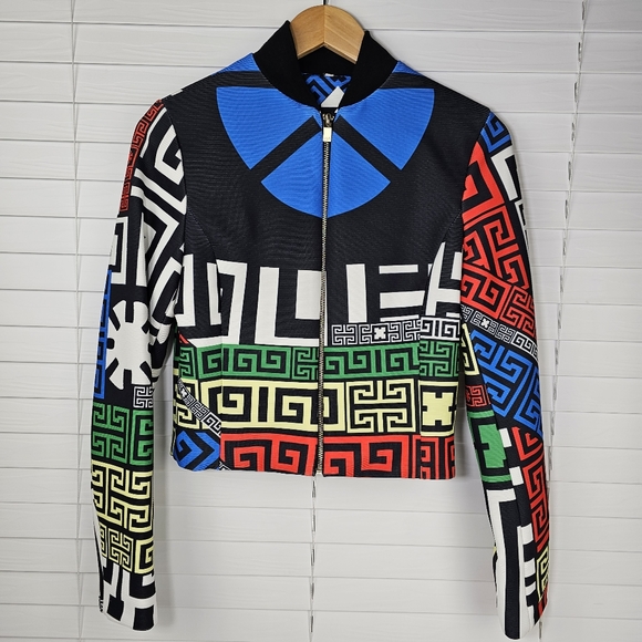 SHEIN Cropped Colorful Lined Jacket - Picture 7 of 15